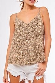  Leopard Scalloped Cami