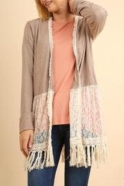  Boho Lace-trimmed Cardigan