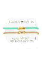  Gold Barre Hair Ties/bracelets (set 2)