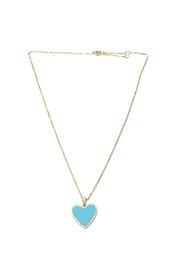  Blue Heart-pendant Necklace