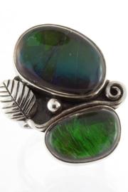  Ammolite Sterling Ring