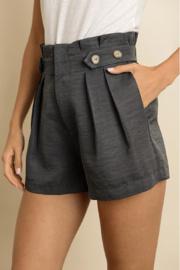  Tortoise Button High Waist Shorts