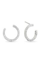  Pave Wrap Hoops