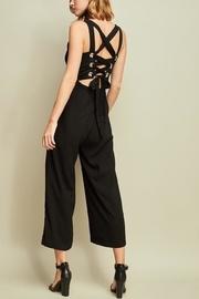  Lace-up Back Jumpsuit