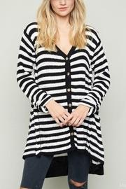  Stripe Cardigan Sweater