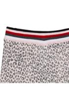  Leopard Print Knit Sweater Dress And Leggings Set
