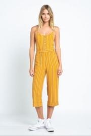  Stripe Button-down Jumpsuit