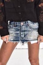  Junkyard Distressed Skirt