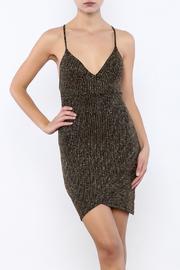  Strappy Metallic Dress