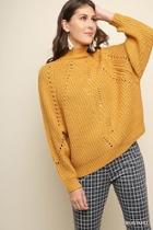  Mock-neck Pullover Sweater