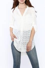  Aztec Button Down Top