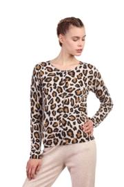  Leopard Cashmere Sweater