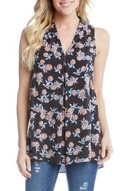  Pineapple Pleat Tank Top