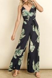 Leaf Print Jumpsuit