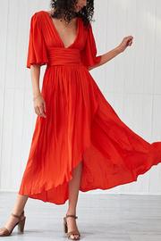  Open Back High Low Dress