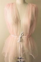  Kiki Creamy Pink Tulle Top