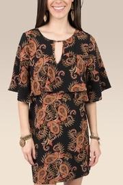  Keyhole Flounce Dress