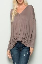  Twisted V-neck Top