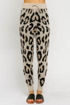  Knit Leopard Joggers