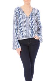  Blue Printed Blouse