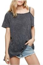  Cut Out Washed Tee