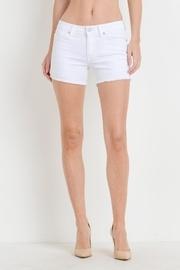  White Frayed Shorts