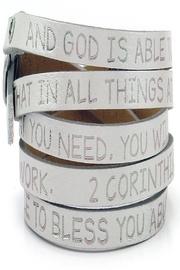  Leather Inspirational Bracelet