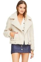  Faux Shearling Bomber