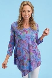  Botanical Asymmetrical Tunic