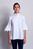 Sleeve3/4 Cotton Shirt