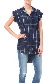  Denim Windowpane Tunic