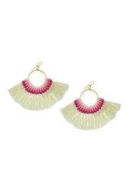  Cream Fan Earrings