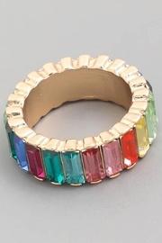  Rainbow Baguette Ring