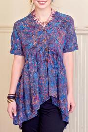  Batik Flounce Top