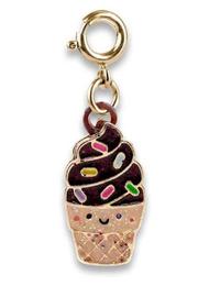  Gold Scented Chocolate Soft Serve Cone Charm