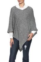  Cable Knit Cashmere Poncho