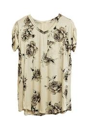  Beige Flower Top