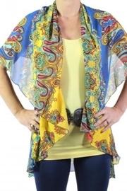  Chiffon Vest-multi-yellow
