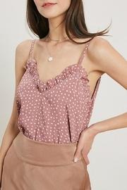 Polka-dot Ruffle Cami