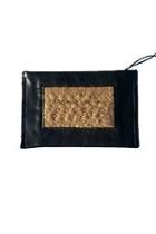  Woven Leather Clutch