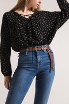  Patterned Peasant Blouse