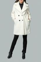  Off-white Faux Fur Coat