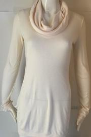  Cream Cowl-neck Top