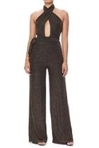  X-cross Glitter Jumpsuit