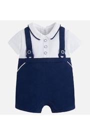  Short-sleeve Suspender Romper