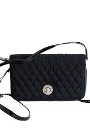  Black Turnlock Crossbody