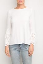  Nola Eyelet-lace Top