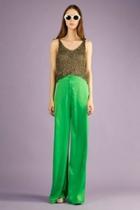  Silk Green Pants