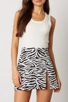  Zebra Mini Skirt