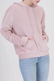  Velour Pullover Hoodie